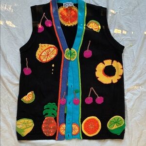 Vintage hand knit sweater vest